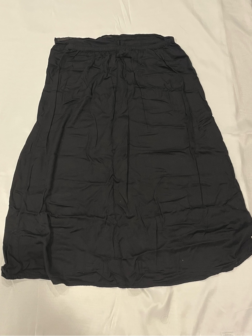 Time and Tru Black Maxi Skirt with Elastic Waist